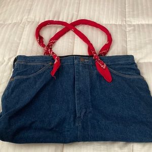 NWT Fabulous Vintage One of a Kind Wrangler Jeans Tote by Carey Adina